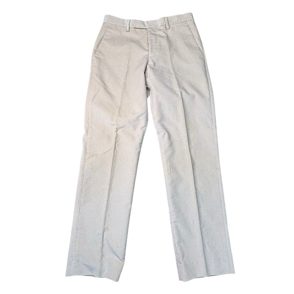 Salvatore Ferragamo Men's Beige Corduroy Dress Pants Size 46 Waist 30 Inseam
